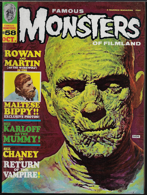 Image for FAMOUS MONSTERS OF FILMLAND: #58 (October, Oct. 1969) FAMOUS MONSTERS OF FILMLAND: #58 (October, Oct. 1969)