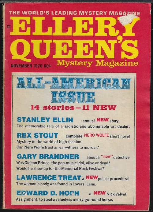 Image for ELLERY QUEEN'S Mystery Magazine: November, Nov. 1970 ELLERY QUEEN'S Mystery Magazine: November, Nov. 1970
