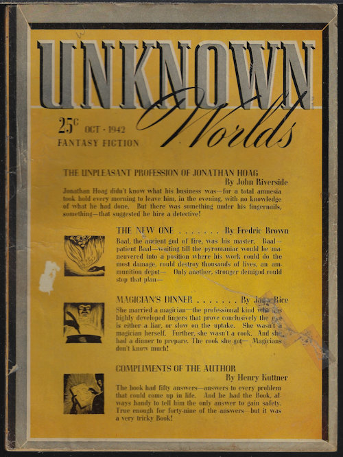 Image for UNKNOWN Worlds: October, Oct. 1942 ( UNKNOWN Worlds: October, Oct. 1942 (