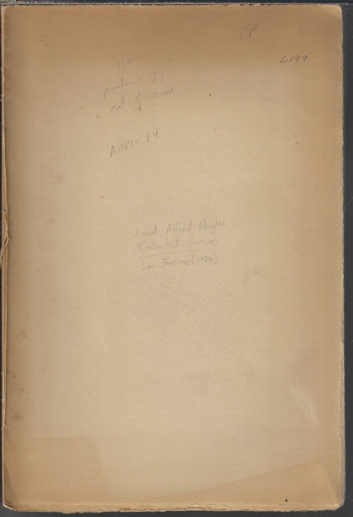 Image for THE COLLECTED SATIRES THE COLLECTED SATIRES
