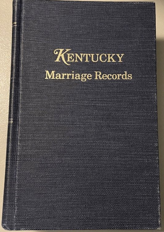 Image for Kentucky Marriage Records from the Register of the Kentucky Historical Society Kentucky Marriage Records from the Register of the Kentucky Historical Society