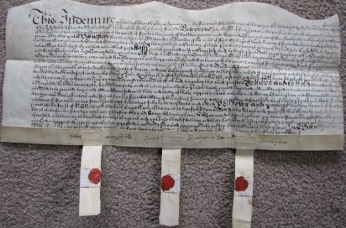1682 English Land Lease / Indenture [England] [Britain]