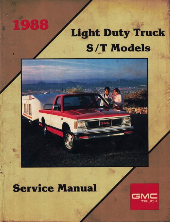 1988 GMC Light Duty Truck Service Manual: S-Truck Models (S/T Models)