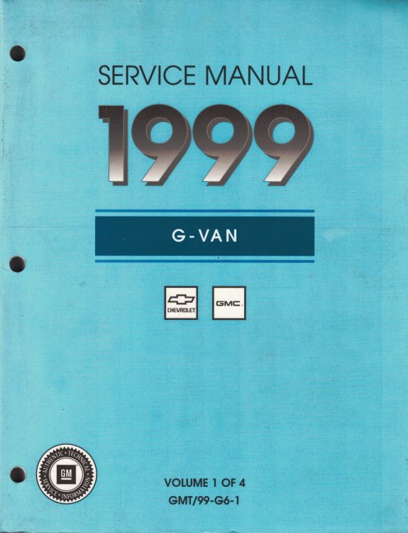 1999 G-Van - Chevrolet Express and GMC Savanna Service Manual (Volume 1 only)