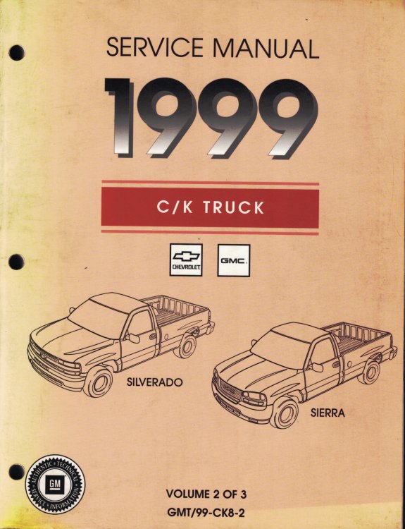 Image for 1999 C/K Truck - Chevrolet Silverado and GMC Sierra Service Manual (Volume 2 Only) 1999 C/K Truck - Chevrolet Silverado and GMC Sierra Service Manual (Volume 2 Only)