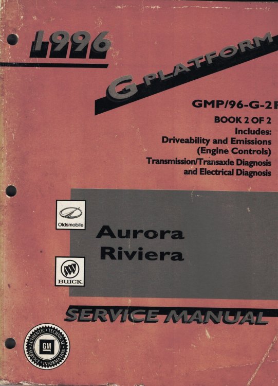 Image for 1996 C/H Platform - Oldsmobile Aurora and Buick Riviera Service Manual (Volume 2 Only) 1996 C/H Platform - Oldsmobile Aurora and Buick Riviera Service Manual (Volume 2 Only)