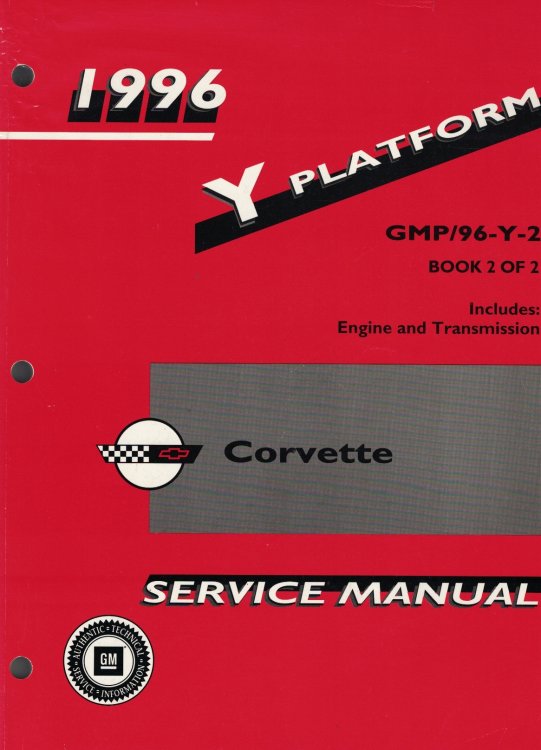 Image for 1996 Y Platform - Chevrolet Corvette Service Manual (Volume 2 Only) 1996 Y Platform - Chevrolet Corvette Service Manual (Volume 2 Only)