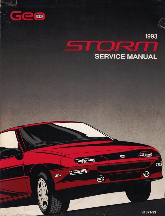 Image for 1993 Geo Storm Service Manual 1993 Geo Storm Service Manual