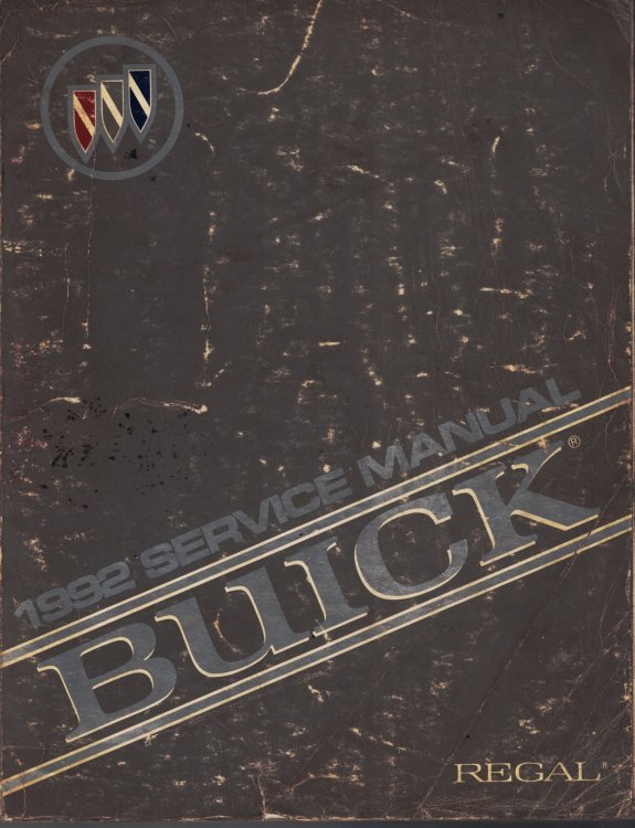 Image for 1992 Buick Regal Service Manual 1992 Buick Regal Service Manual