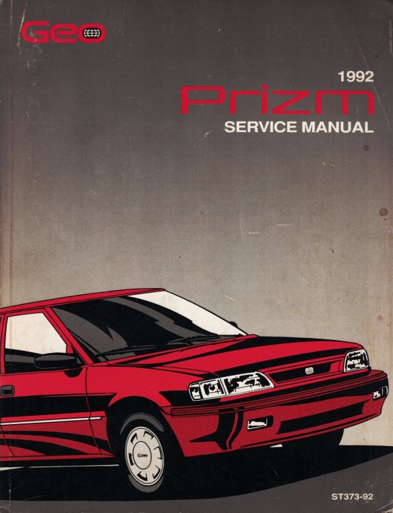 Image for 1992 Geo Prizm Service Manual 1992 Geo Prizm Service Manual