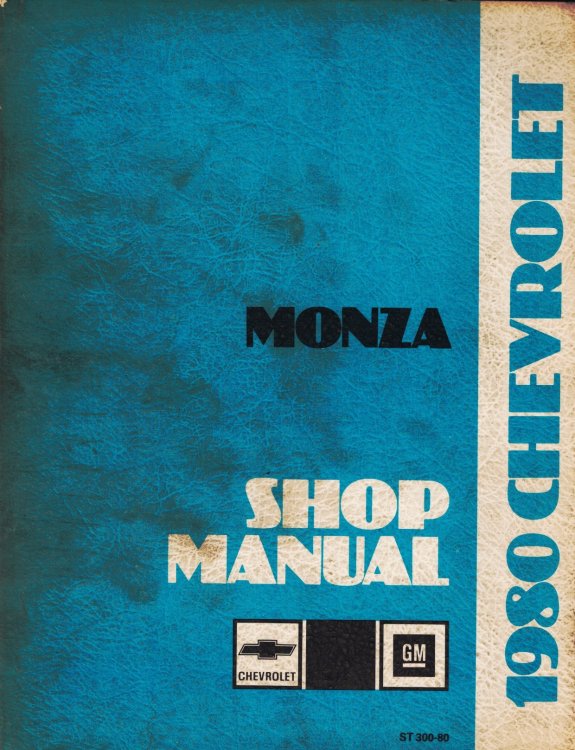 Image for 1979 Chevrolet Monza Service Manual 1979 Chevrolet Monza Service Manual