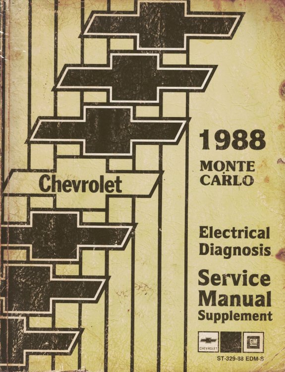 Image for 1988 Chevrolet Monte Carlo Electrical Diagnosis Service Manual Supplement 1988 Chevrolet Monte Carlo Electrical Diagnosis Service Manual Supplement