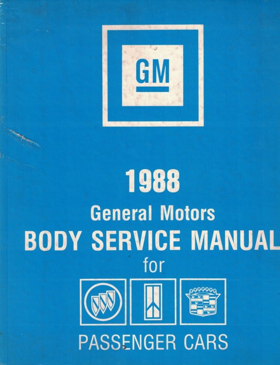 Image for 1988 General Motors Body Service Manual for Passenger Cars 1988 General Motors Body Service Manual for Passenger Cars