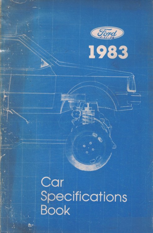 1983 Ford [Mercury, Lincoln] Car Specifications Book [Original Manual]