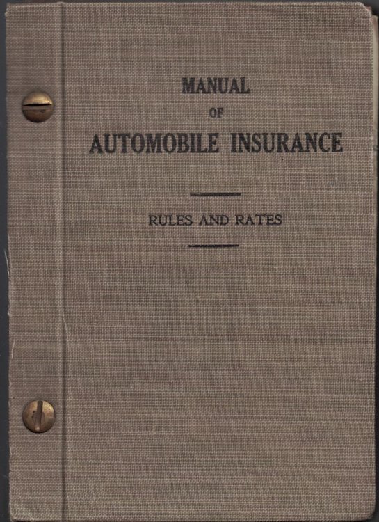 1924 Automobile Casualty Manual: Public Liability / Property Damage / Collision