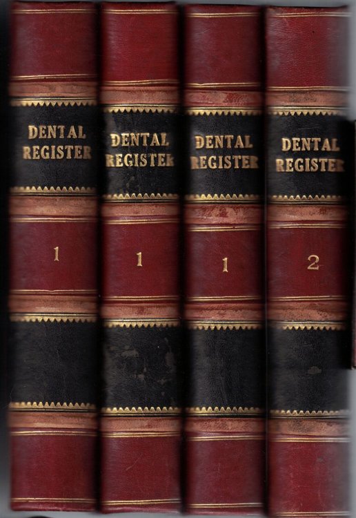 Bannister's Dental Register (Improved): Four volumes of dental records for a Wisconsin dentist, covering the years mid-1920 through mid-1927