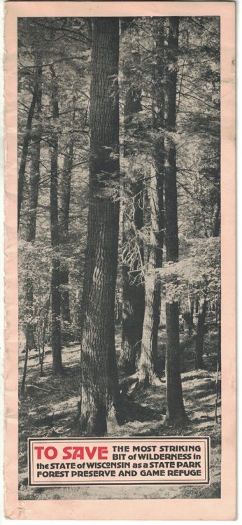 [Wisconsin Lakes and Parks Association; The State Parks Movement brochure]