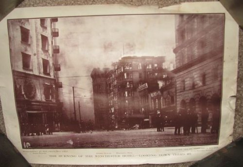 The Burning of the Winchster Hotel - Looking Down Third St.: Supplement to San Francisco Call [1906] [Print]