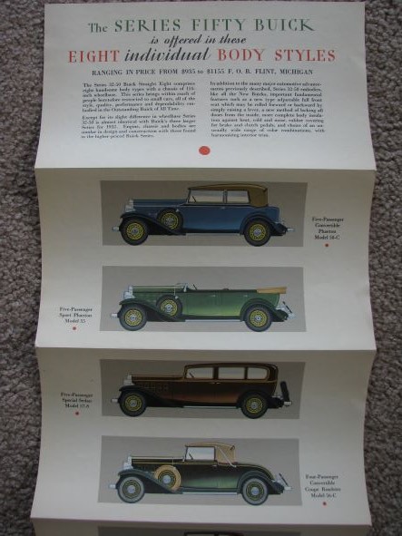 [1932] The New Buick Eight, with the Wizard Control [sales brochure / mailer]