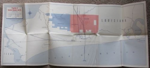Map - Properties of Cameron Meadows Land Co. [Eau Claire, Wisconsin] [Louisiana] [Oil Fields]