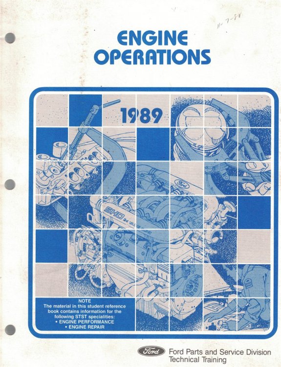 Image for Engine Operations, 1989 (Ford Service Technician Specialty Training - STST) Engine Operations, 1989 (Ford Service Technician Specialty Training - STST)