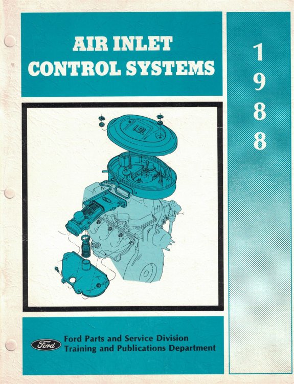 1988 Ford - Air Inlet Control Systems [Technician's Reference Book]