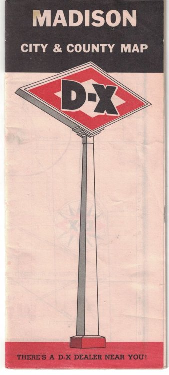 D-X Madison City and County Map [Wisconsin] [Road Map]