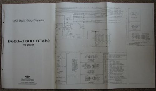1993 Ford Truck Wiring Diagrams: F600 - F800 (Cab) [Loose Leaf]