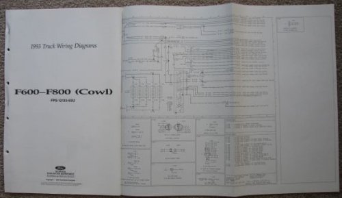 1993 Ford Truck Wiring Diagrams: F600 - F800 (Cowl) [Loose Leaf]