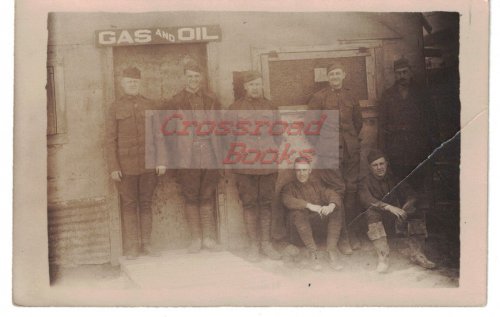 Postcard / RPPC: Group of 7 American Soldiers [World War 1 era]