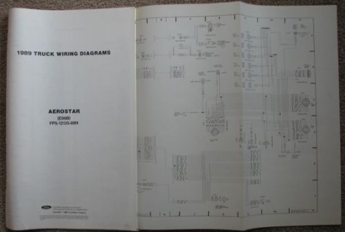 1989 Ford Truck Wiring Diagrams: Aerostar (E99B) [Loose Leaf]