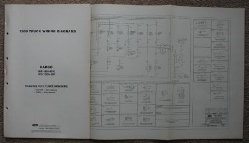 1989 Ford Truck Wiring Diagrams: Cargo Truck (HE-1800-008) [Loose Leaf]
