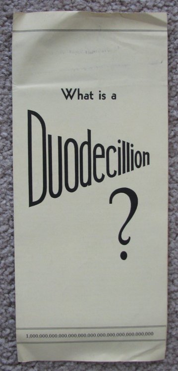 What Is A Duodecillion [vintage Burroughs Calcuator advertisement] [ephemera]