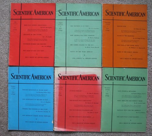 Scientific American magazine, 1932 [6 issues of Volume 147; includes the July through December issues]