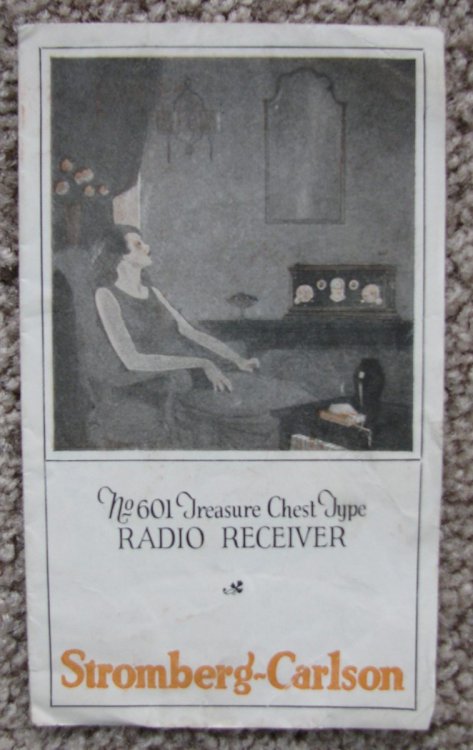 Stromberg Carlson No. 601 Treasure CHest Type Radio Receiver brochure [circa 1925]