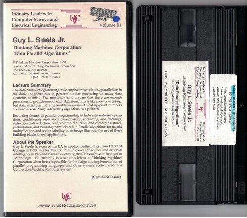 Data Parallel Algorithms [VHS Videotape]