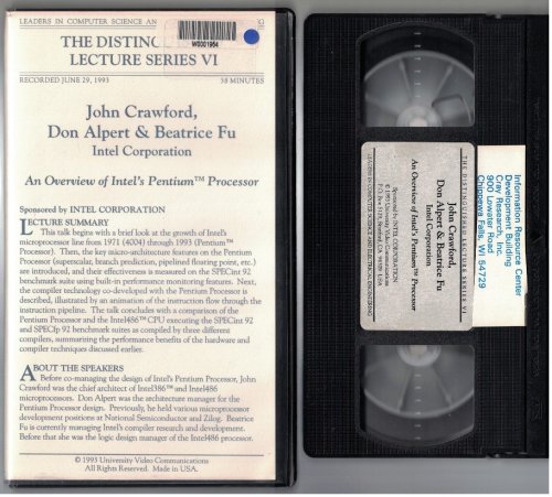 An Overview of Intel's Pentium(TM) Processor [VHS Videotape]