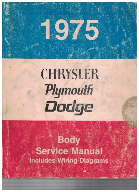 Image for 1975 Chrysler / Plymouth / Dodge Body Service Manual 1975 Chrysler / Plymouth / Dodge Body Service Manual