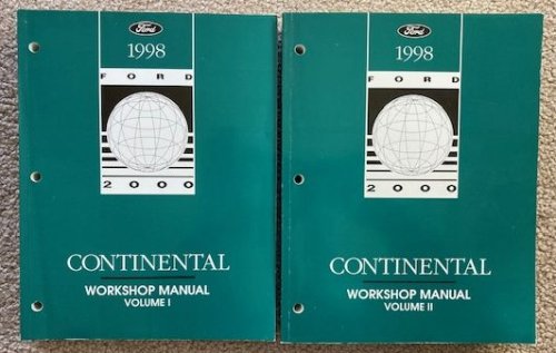 1998 Ford [Lincoln] Continental Workshop Manual, 2 volume set