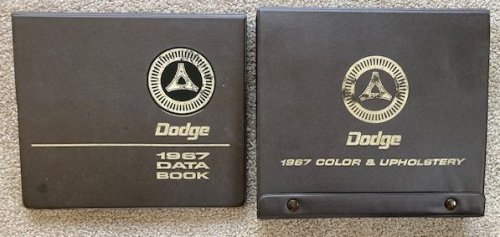 Image for Dodge 1967 Data Book / Dodge 1967 Color & Upholstery Dodge 1967 Data Book / Dodge 1967 Color & Upholstery