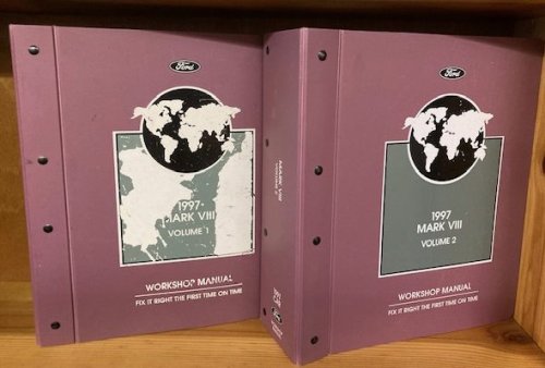 1997 Lincoln Mark VIII Workshop Manual, 2-volume set (loose-leaf, 3-Post Binder Version) [Service Manual]