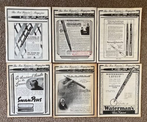 The Pen Fancier's Magazine [6 issues from 1984 & 1985]