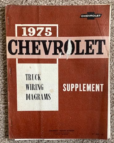 1975 Chevrolet Truck Wiring Diagrams Supplement [Manual]