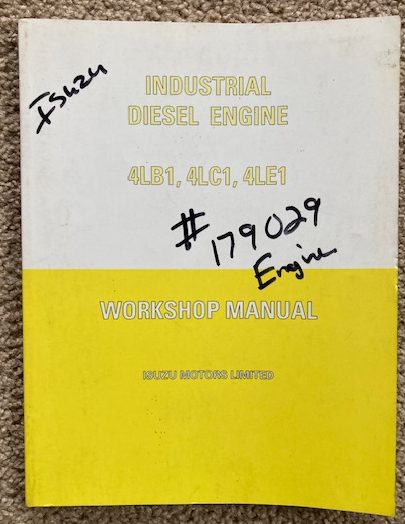 Image for Industrial Diesel Engine 4LB1, 4LC1, 4LE1: Workshop Manual Industrial Diesel Engine 4LB1, 4LC1, 4LE1: Workshop Manual