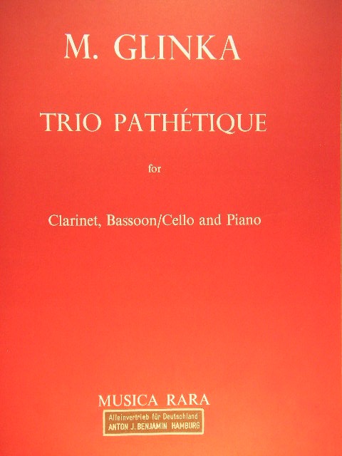 Trio Pathetique for Clarinet, Bassoon/Cello and Piano