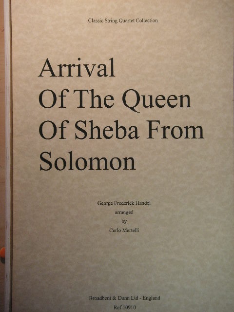 Arrival of the Queen of Sheba, from Solomon