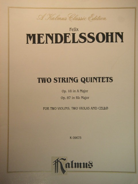 Two String Quintets Op. 18 and 87