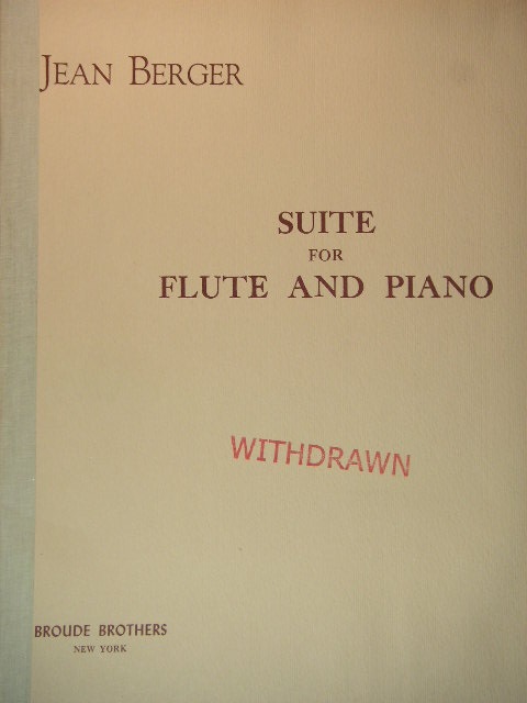Suite for Flute and Piano