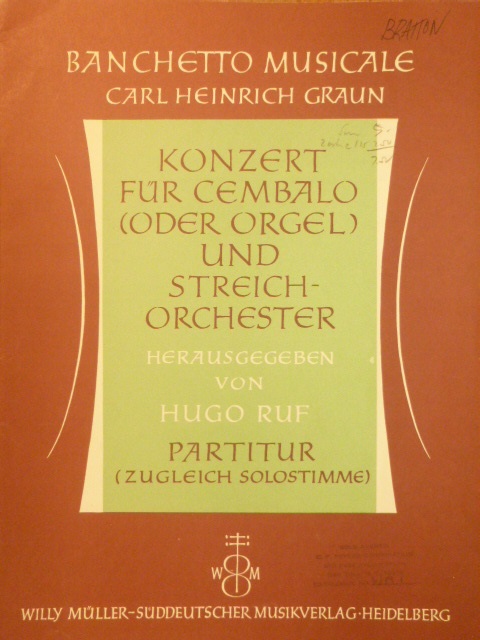 Konzert fur Cembalo [Concerto for Cembalo]