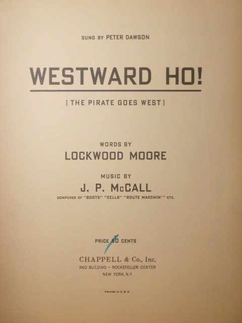 Westward Ho! (The Pirate Goes West)